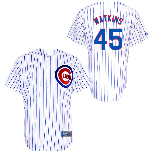 Logan Watkins #45 mlb Jersey-Chicago Cubs Women's Authentic Home White Cool Base Baseball Jersey